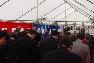 「ZEB Ready」対応会館建設地鎮祭①